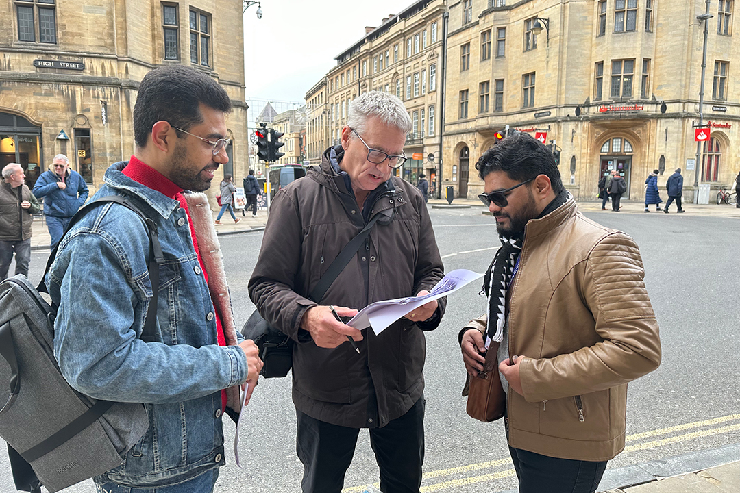 Students together during international academic exposure