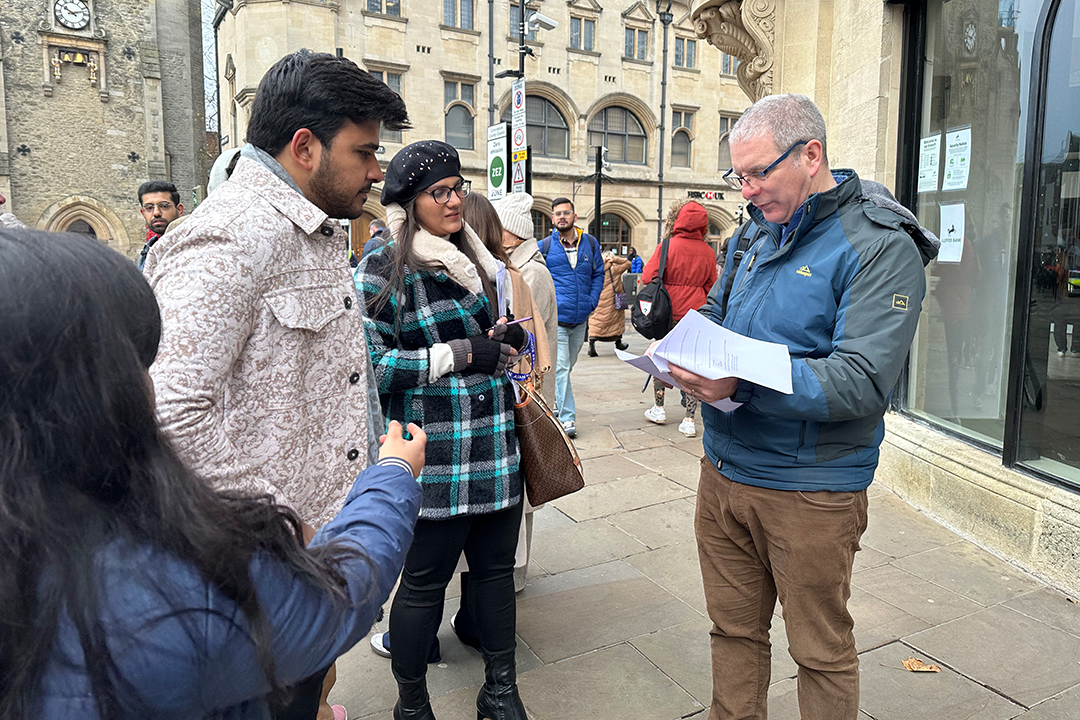 Students exploring Oxford and London