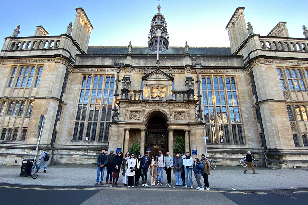 Oxford Business College student group moment